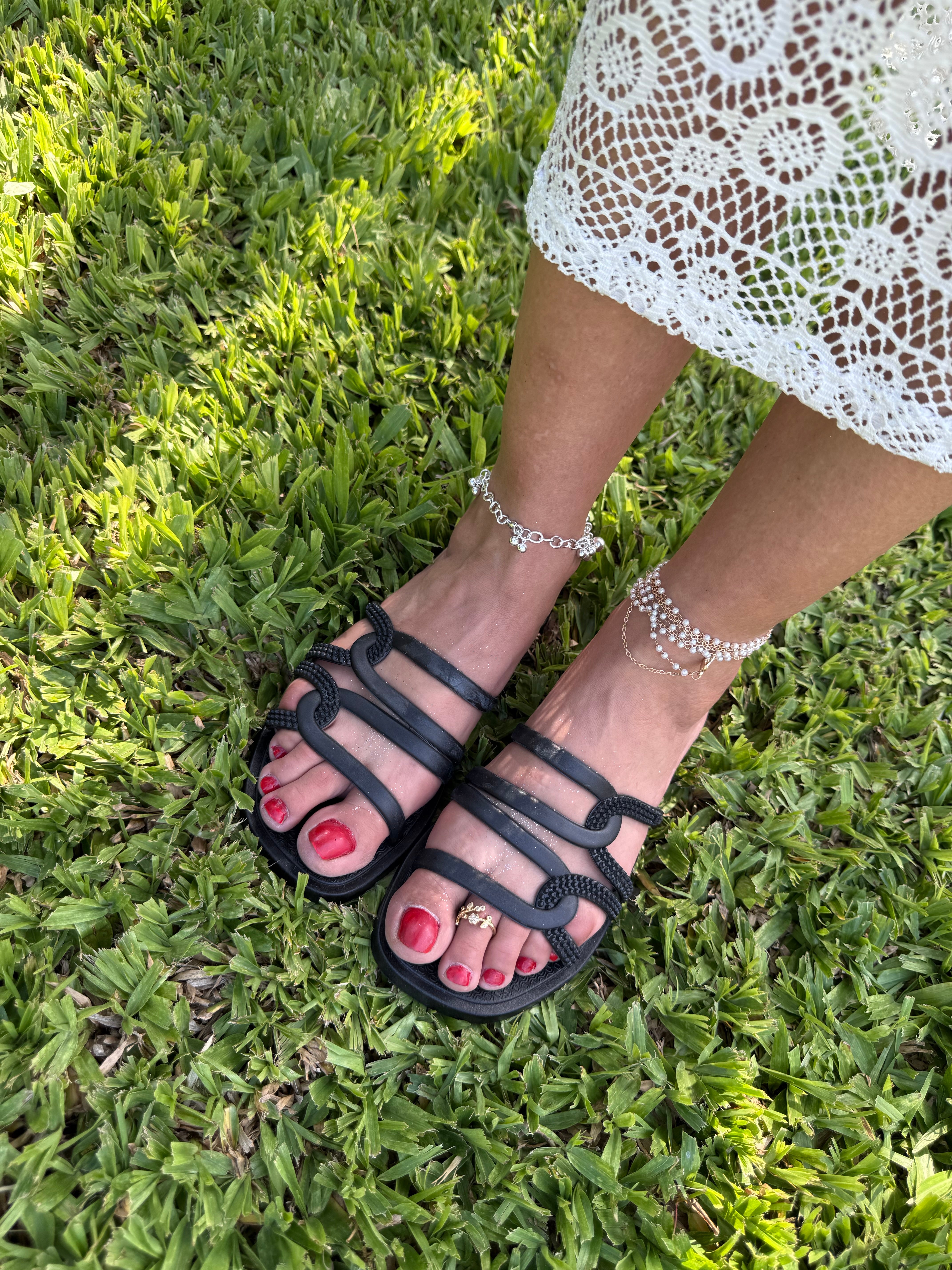 SANDALIA TULUM CHATAS Tipo OJOTA de Goma