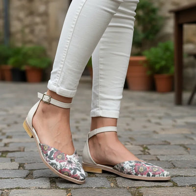 CHATITAS GUILLERMINA NINITA PASIONARIAS CON TALON HUESO O BLANCO CORTE CORAZÓN PULSERA PUNTA FINA