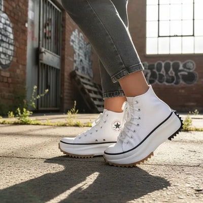 ZAPATILLAS BOTITAS MARVEL BLANCO ACORDONADAS en LONA