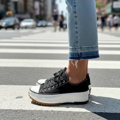 ZAPATILLAS STAR NEGRO ACORDONADAS en LONA