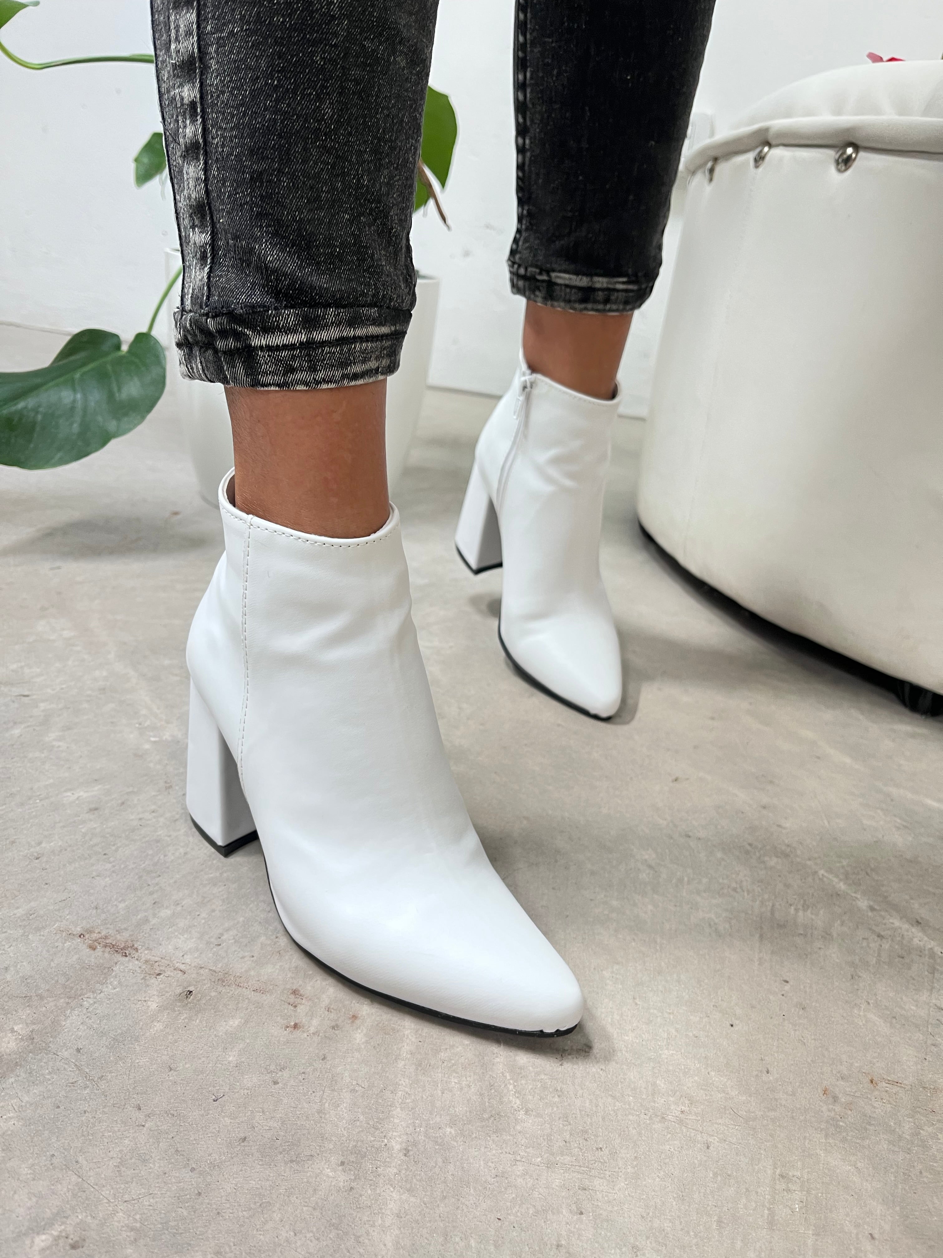 Bota Botineta Botas Con Taco Cuadrado Botas Taco Botitas Taco