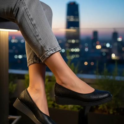 AGNES - ZAPATOS TACO CHINO en NEGRO DALLAS