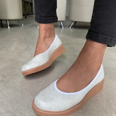 AGNES - ZAPATOS TACO CHINO en PLATA DALLAS