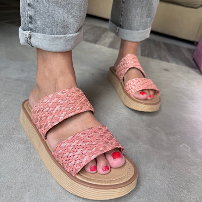 SANDALIAS  SUECO SAKURA de YUTE DOBLE FAJA
