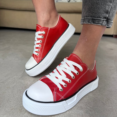 ZAPATILLAS STAR ROJO ACORDONADAS