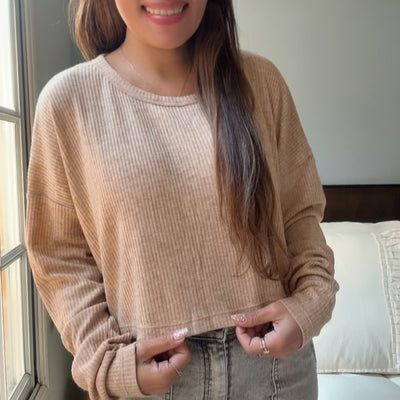 SWEATER TEJIDO BEIGE PECAN