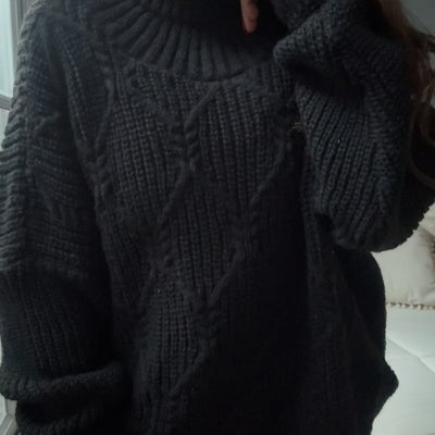 SWEATER POLERA BAGU TEJIDO EN LANA