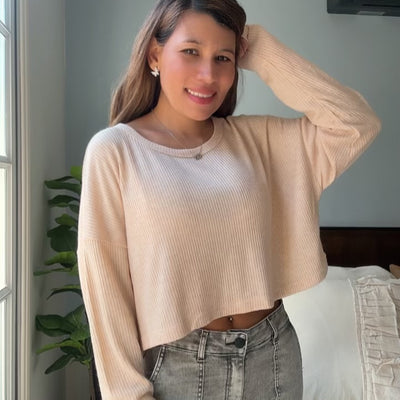 SWEATER TEJIDO VAINILLA PECAN