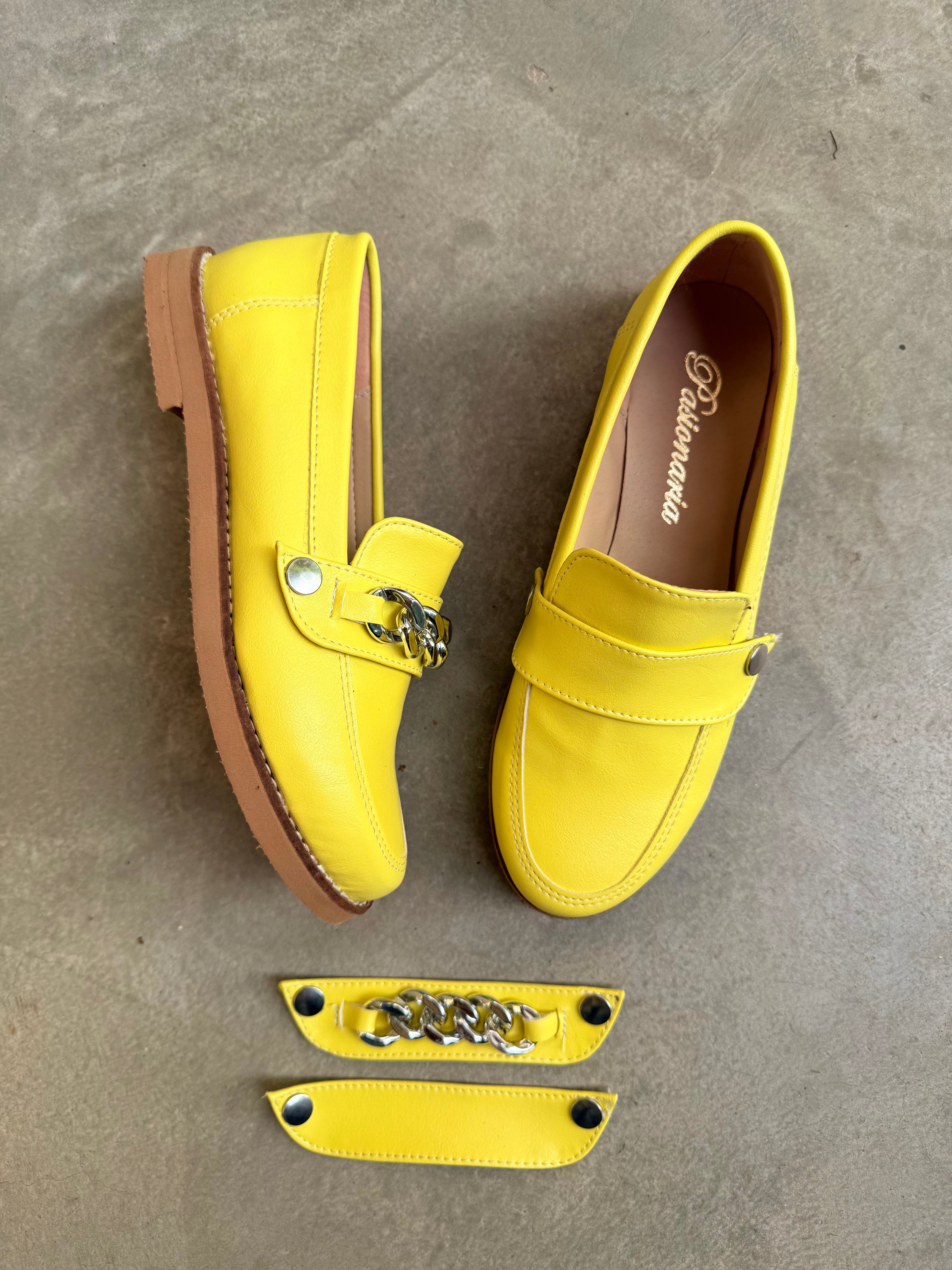 Vestir Zapatos Amarillo Modello Virgilio Amarillo Encaje Zapatos