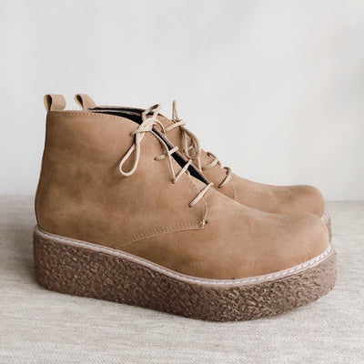 CHAVITO MUJER GAMUZADO ACORDONADOS Base de POLIURETANO