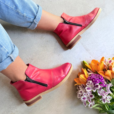 BOTINETA DANILA CIERRES ROJO 2da seleccion