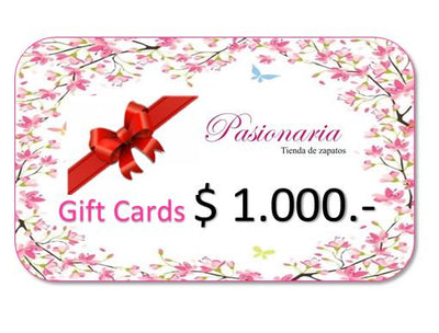 Gift Card - $1.000 - Solo para uso en Tienda Online