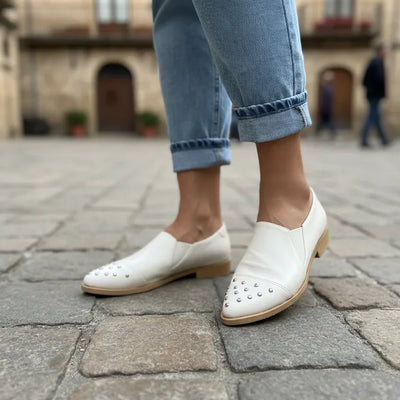 CHATITAS PIPINA NATURAL TACHAS MUJER PUNTA FINA TACHAS