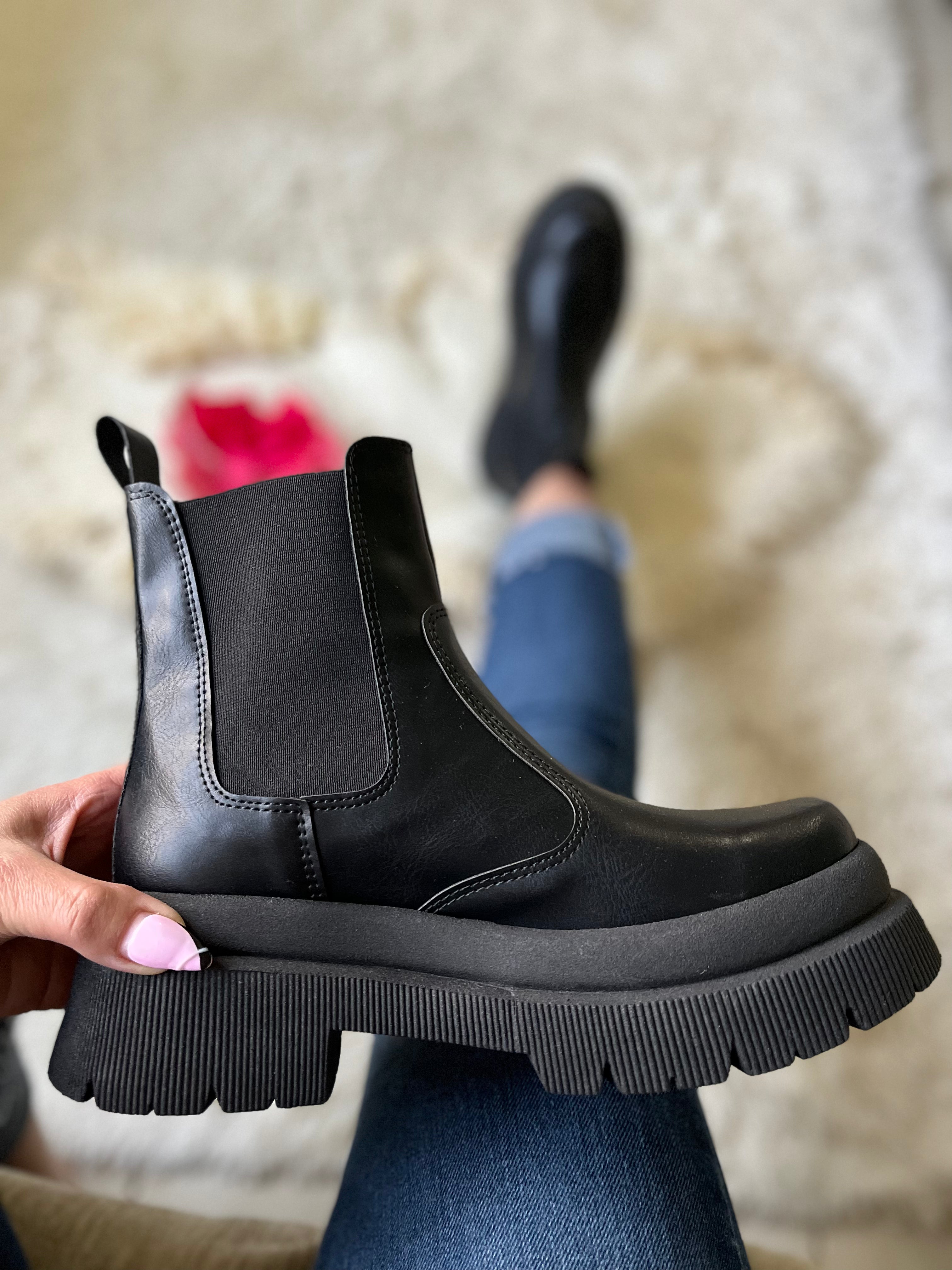 Bota con discount elastico