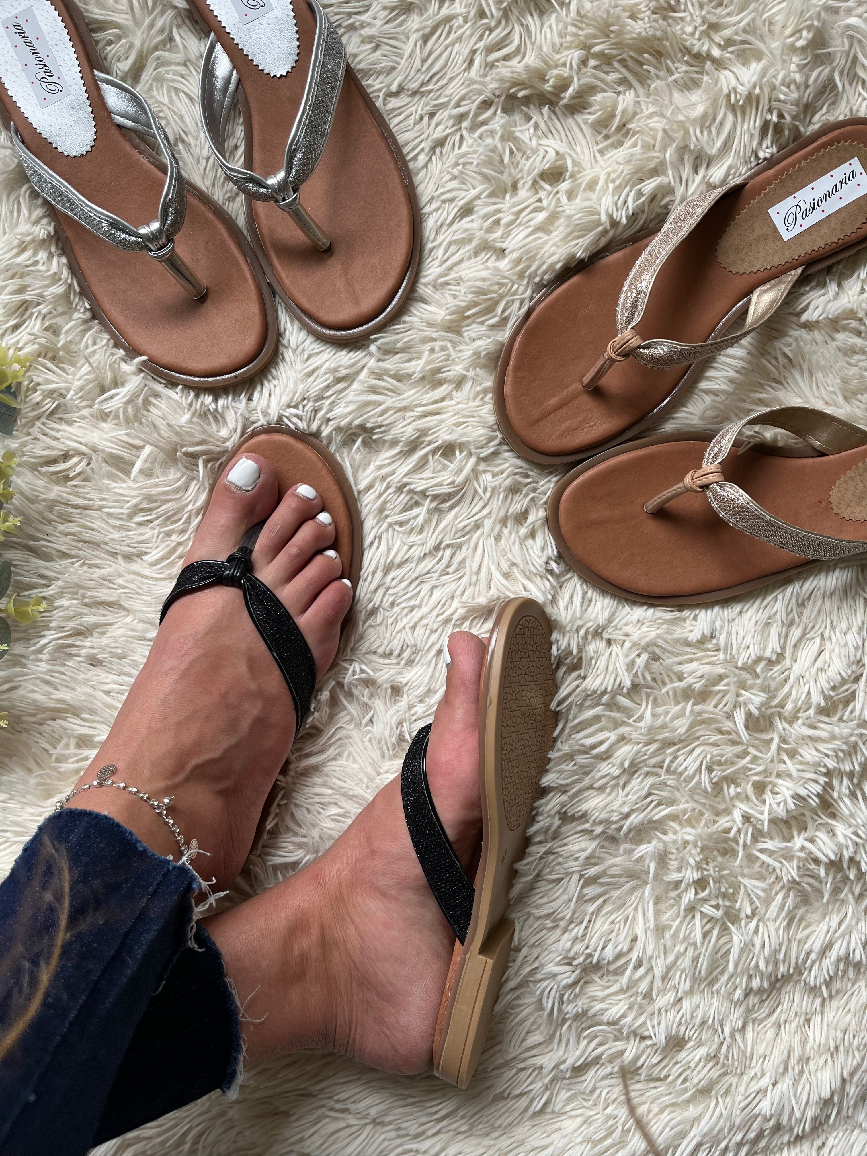 SANDALIAS DOHA OJOTAS GLITTER Pasionaria