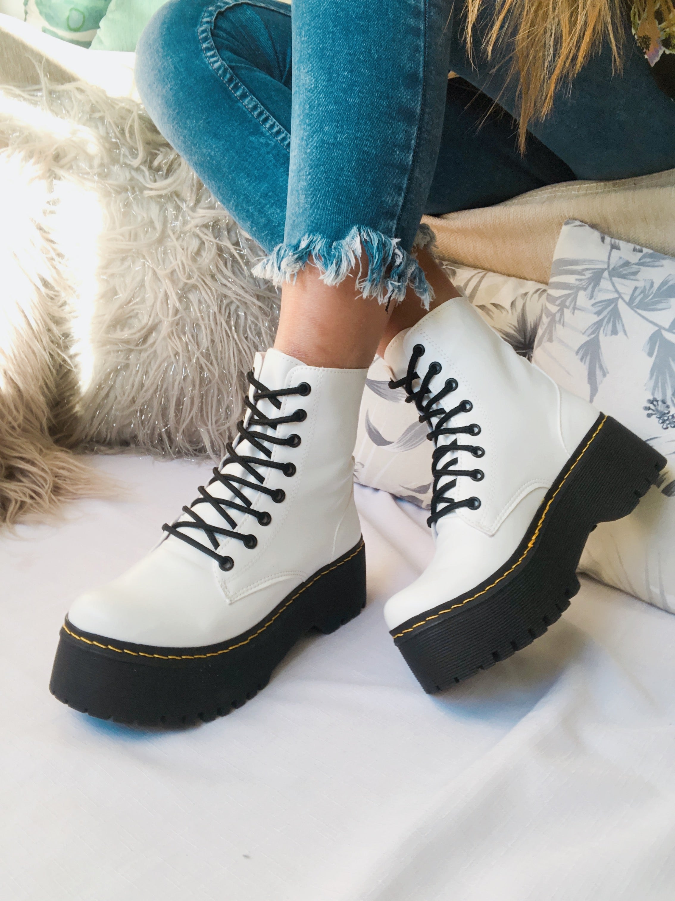 Moda Borcegos Mujer 47 Street Military Boots Borceguies Magnum